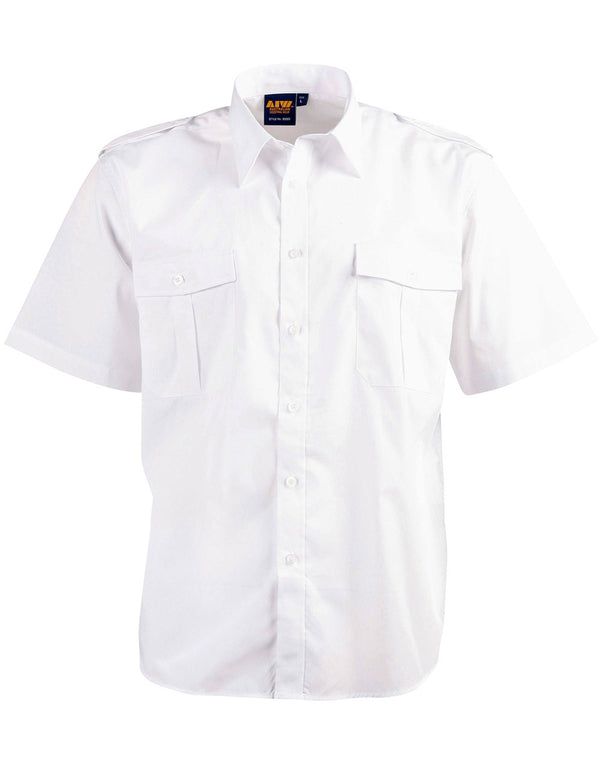Epaulette Short Sleeve Shirt - Unisex