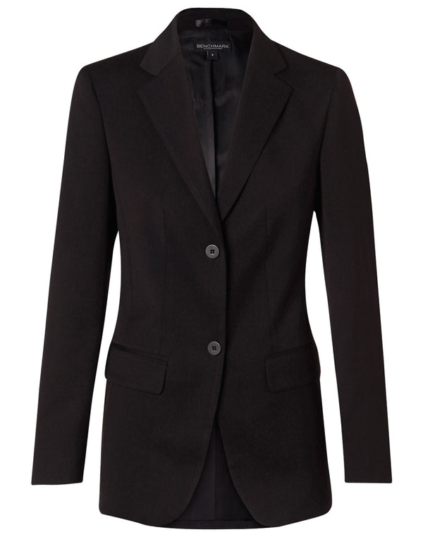 Womens Two Buttons Mid Length Jacket