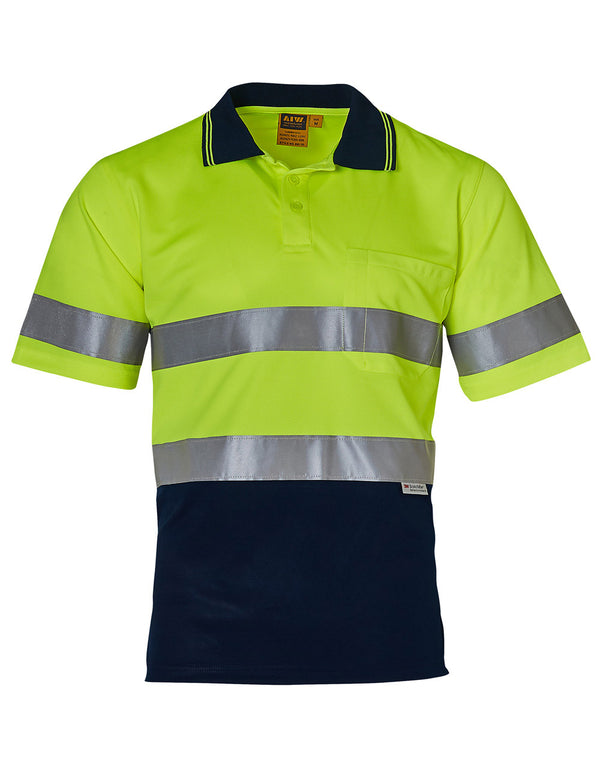 Hi-Vis Short Sleeve Safety Polo 3M Tapes