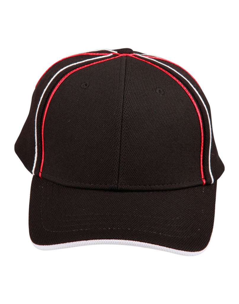 Tri-Colour Pique Mesh Cap