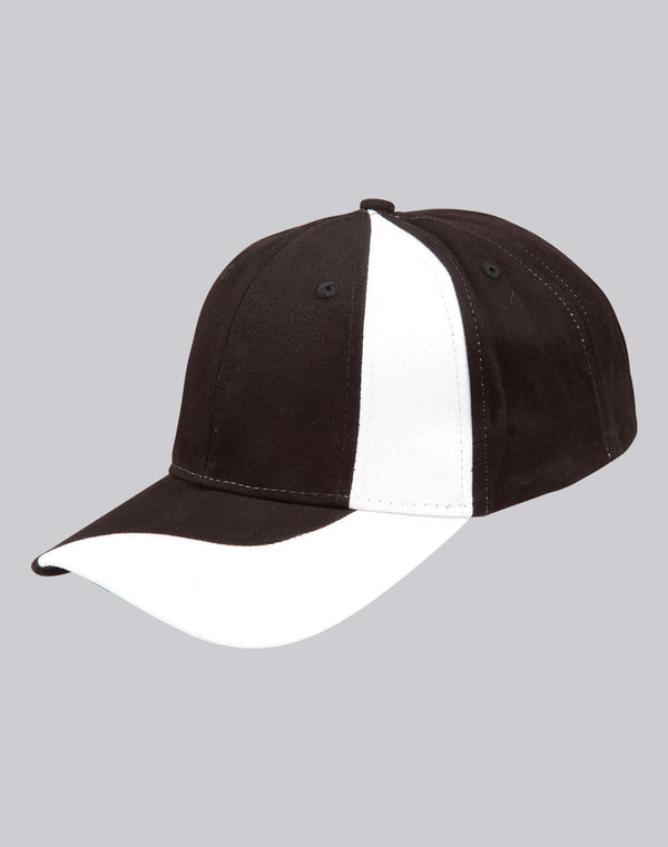 Peak & Crown Contrast Cap with Stripe