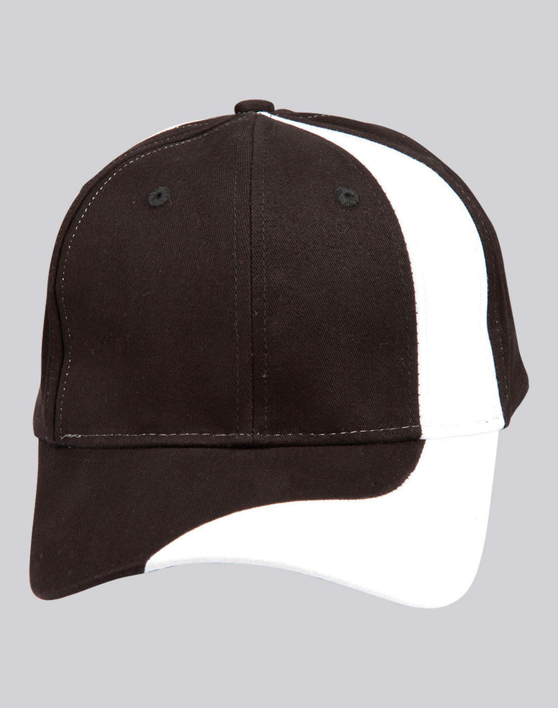 Peak & Crown Contrast Cap with Stripe