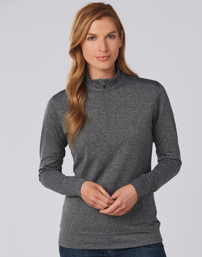 ULTIMATE Half Zip Womens Long Sleeve Sweat Top