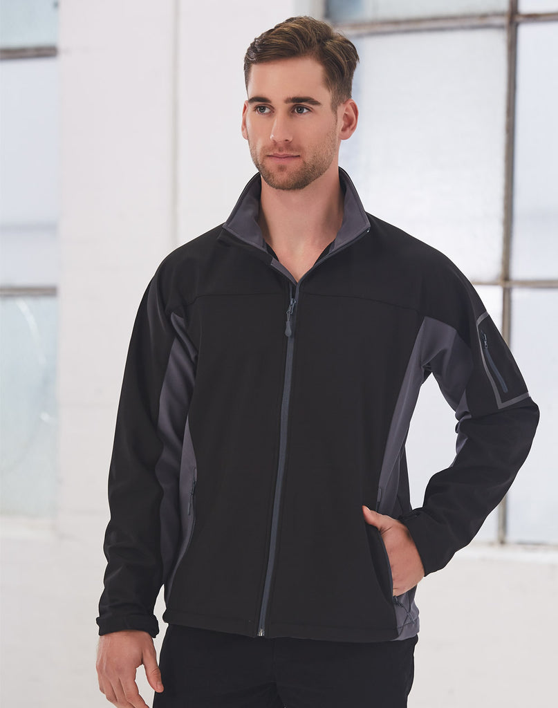 WHISTLER Mens Softshell Contrast Jacket