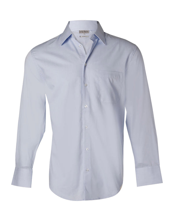 Mens Fine Twill Long Sleeve Shirt