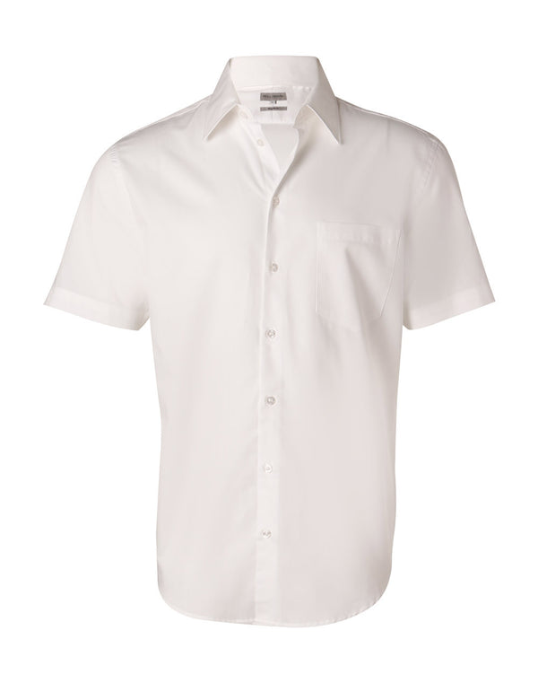 Mens Fine Twill Short Sleeve Shirt