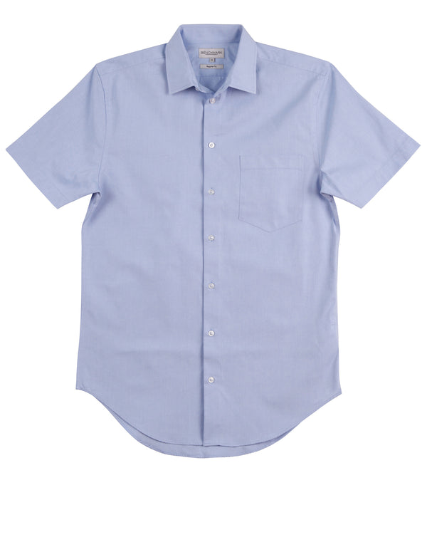 OXFORD Mens CVC Short Sleeve Shirt