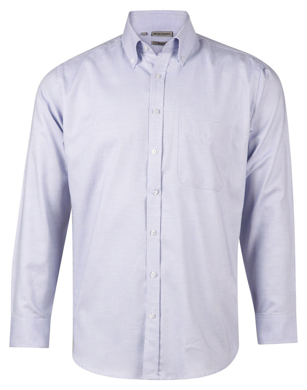 Mens Dot Contrast Long Sleeve Shirt