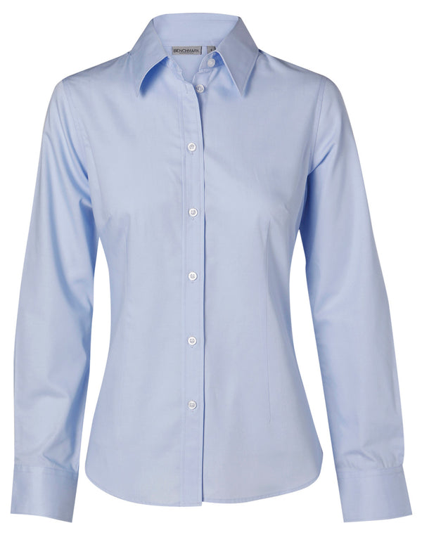 Womens Fine Twill Long Sleeve Shirt