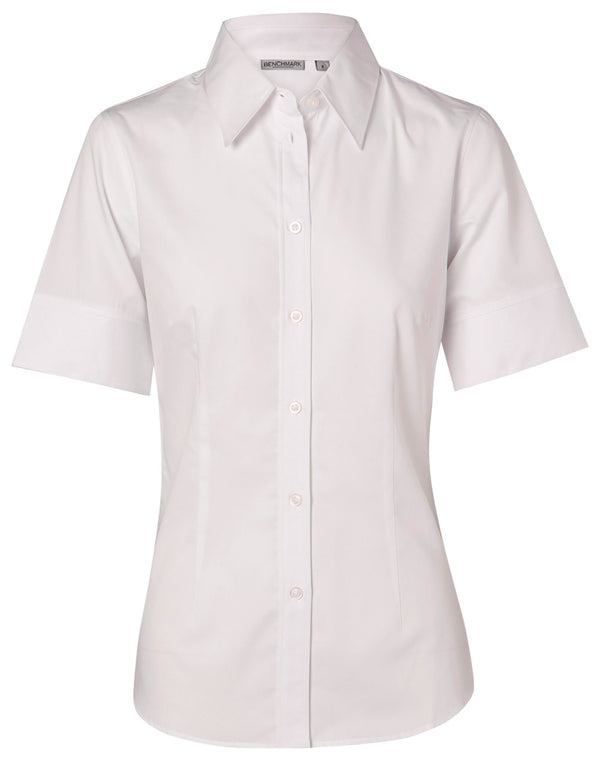 Womens Fine Twill Short Sleeve Shirt