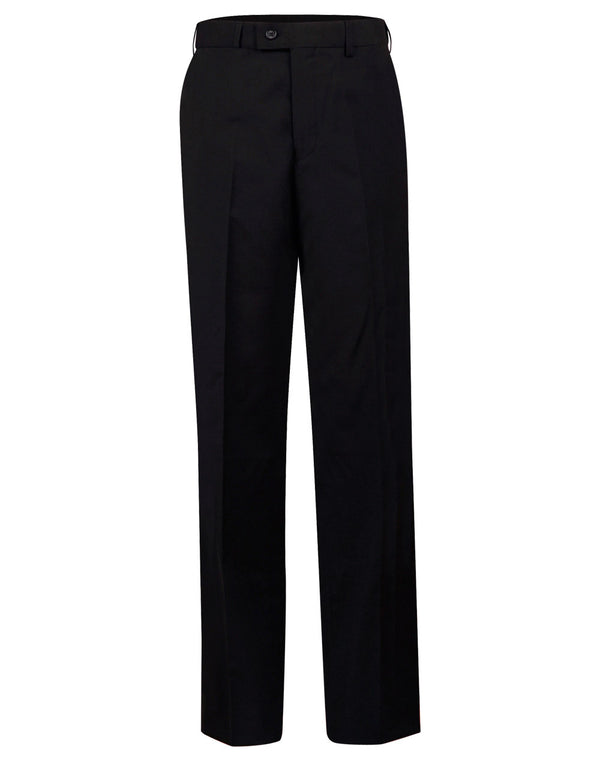 Mens Wool Blend Stretch Flexi Waist Pants