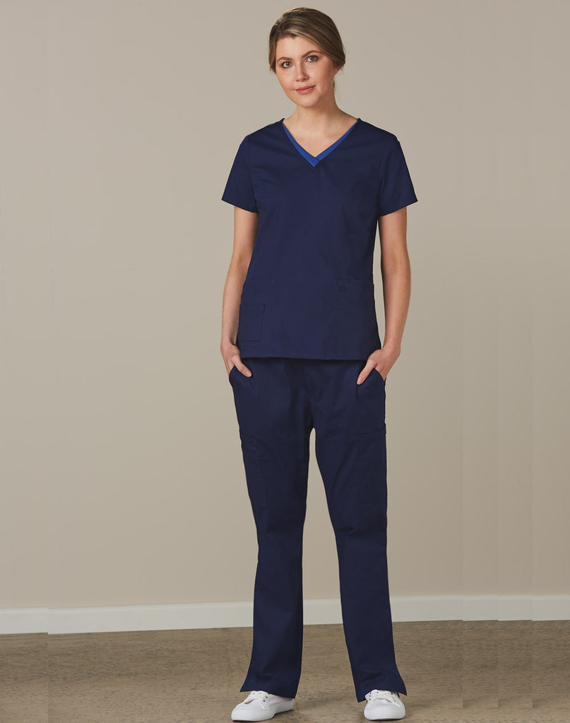 Womens Solid Colour Scrub Pants