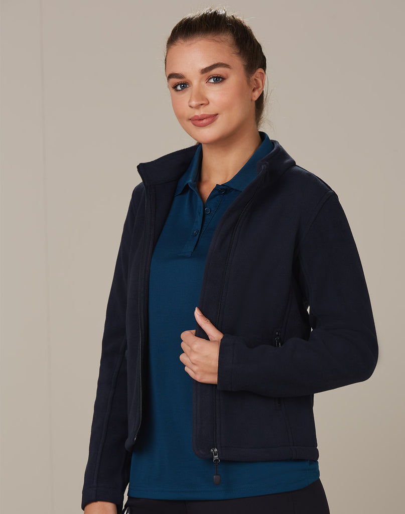 Womens Bonded Polar Fleece Full Zip Jacket