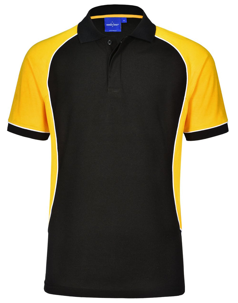 Black white and gold polo shirt best sale