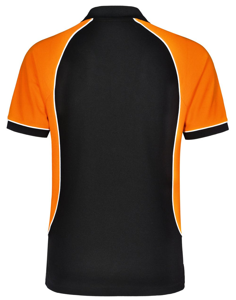 Black and orange polo shirt sale