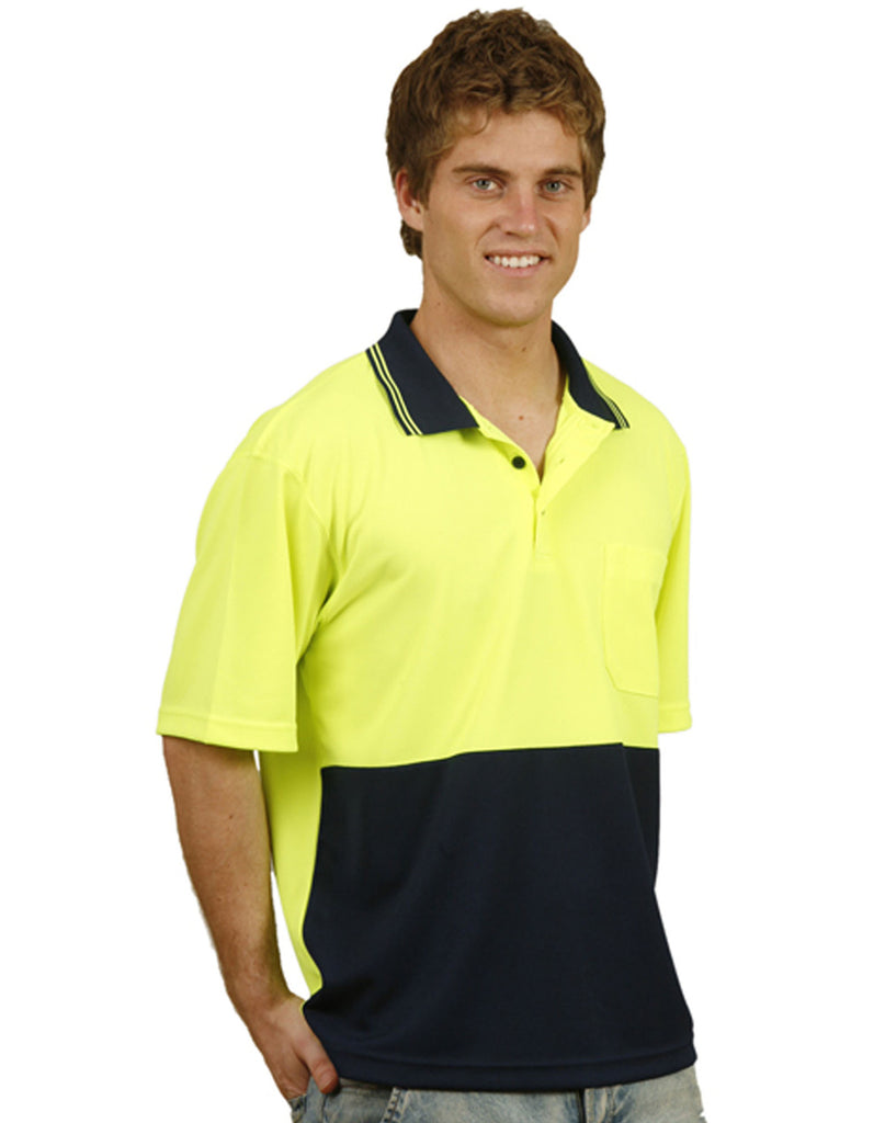 Hi-Vis TrueDry Short Sleeve Safety Polo