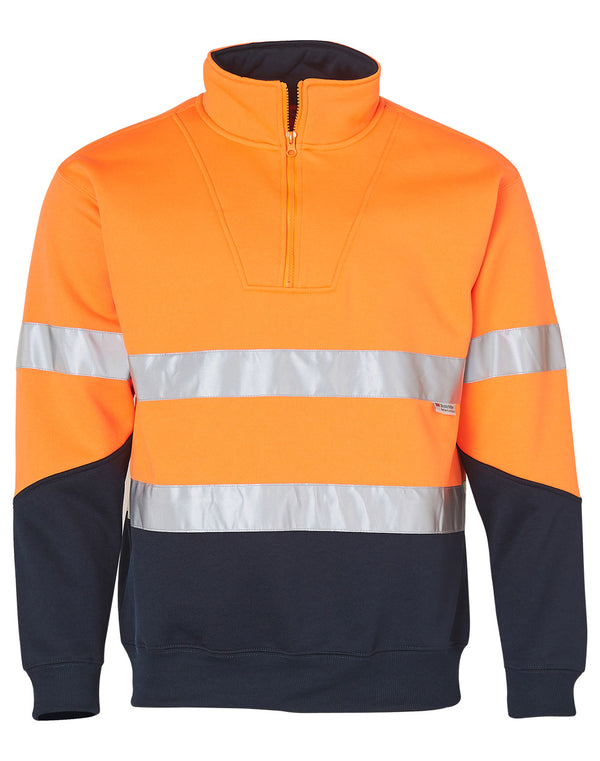 Hi-Vis Long Sleeve Fleece Collar Sweat