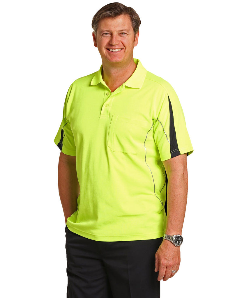 Mens Legend Hi-Vis Short Sleeve Polo