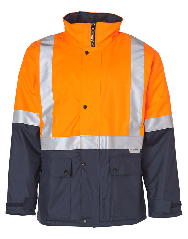 Hi-Vis Two Tone Quilt Lined Rain Proof Jacket