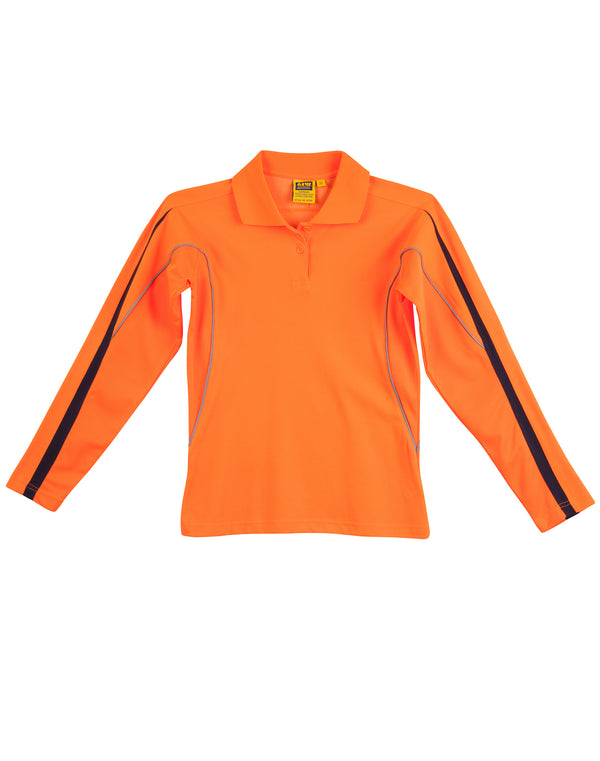 Womens Legend Hi-Vis Long Sleeve Polo