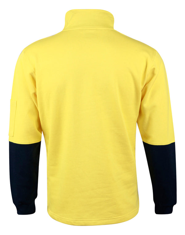 Hi-Vis Two Tone Cotton Fleecy Sweat