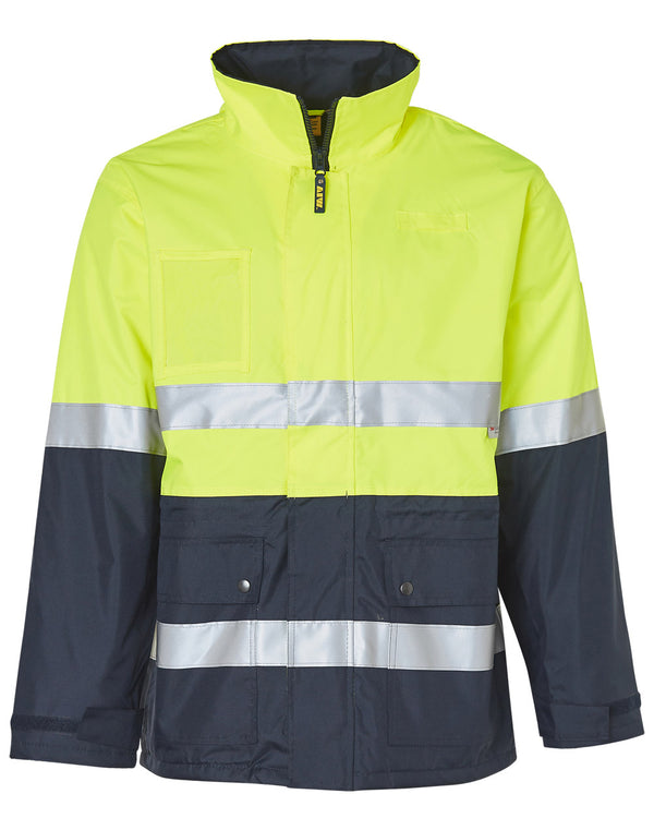 Hi-Vis Long Line Safety Jacket with Fleece Lining