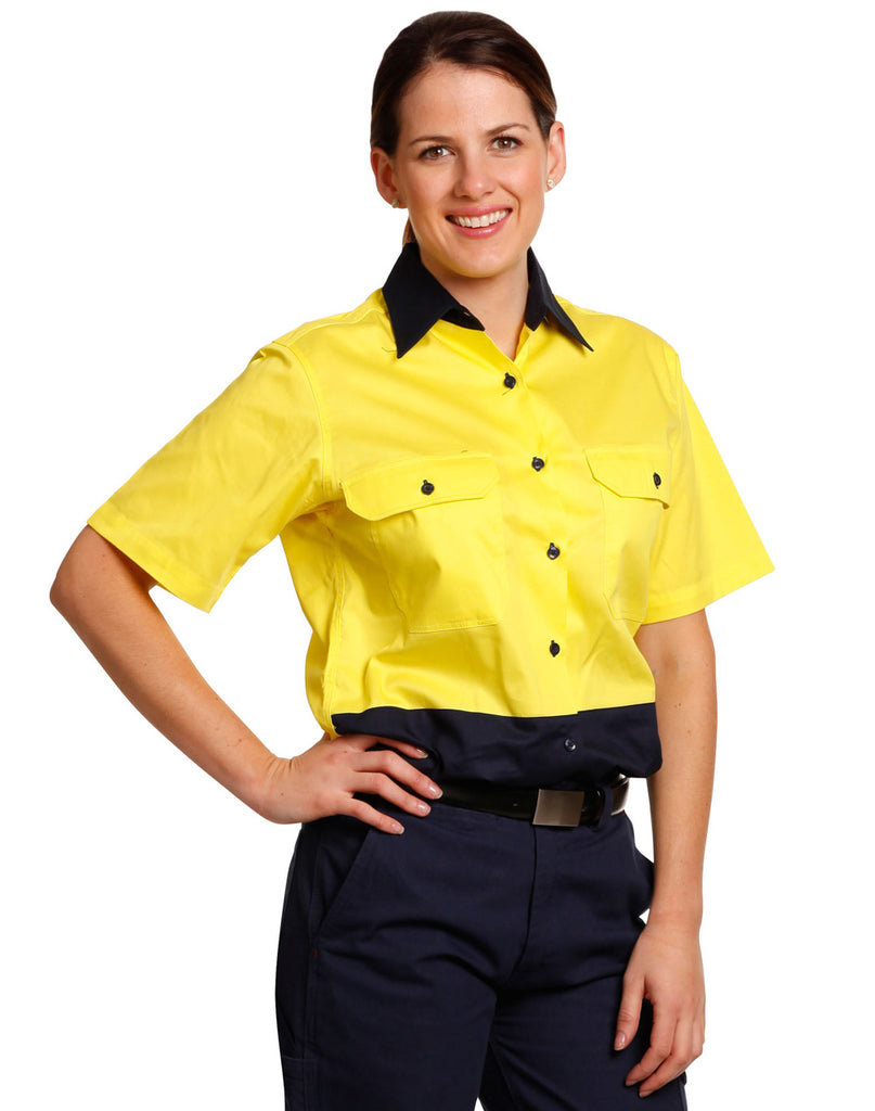 Womens Short Sleeve Safety Shirt