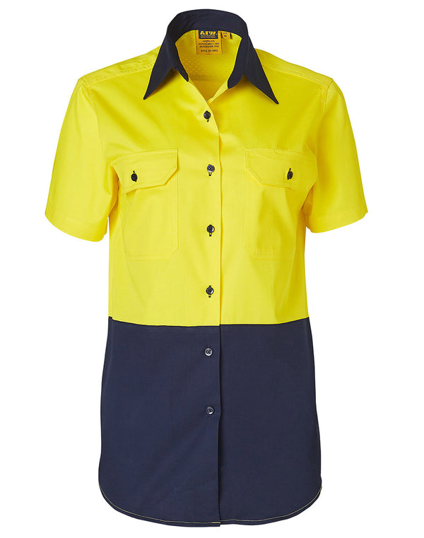 Womens Short Sleeve Safety Shirt