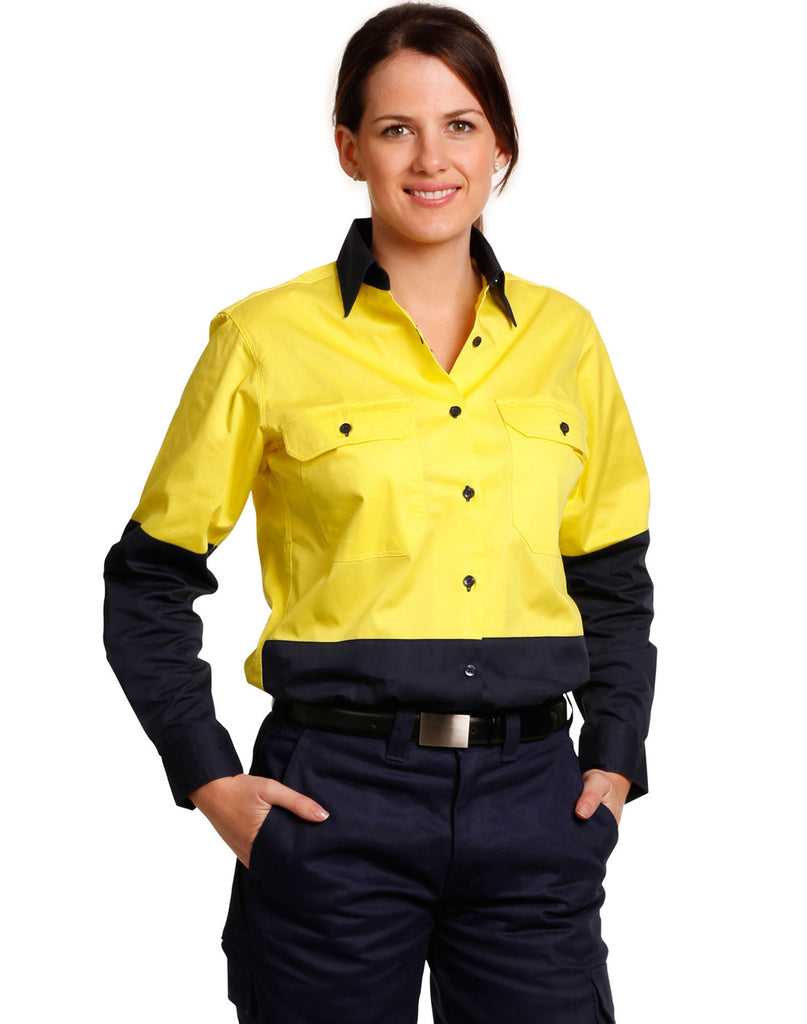 Womens Long Sleeve Safety Shirt