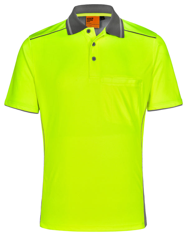 Unisex Hi-Vis Bamboo Charcoal Polo