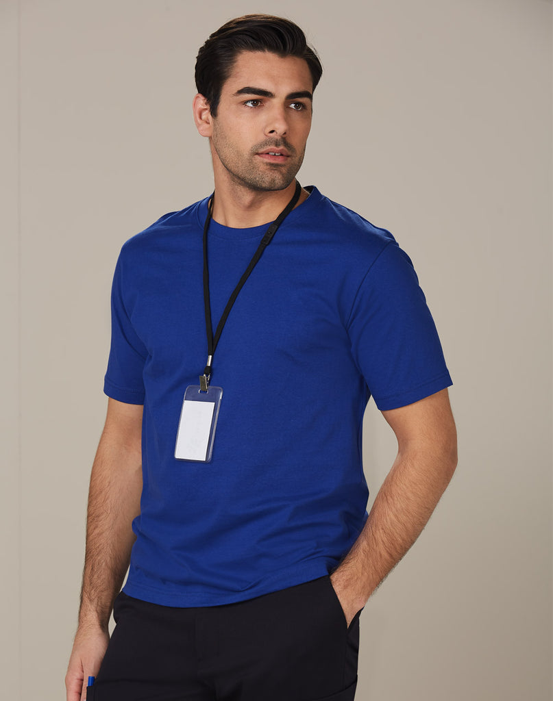 SAVVY Mens Cotton Semi Fitted T-Shirt