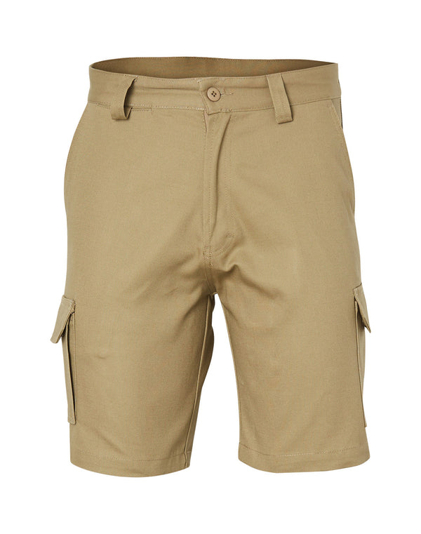 Mens Heavy Cotton Drill Cargo Shorts