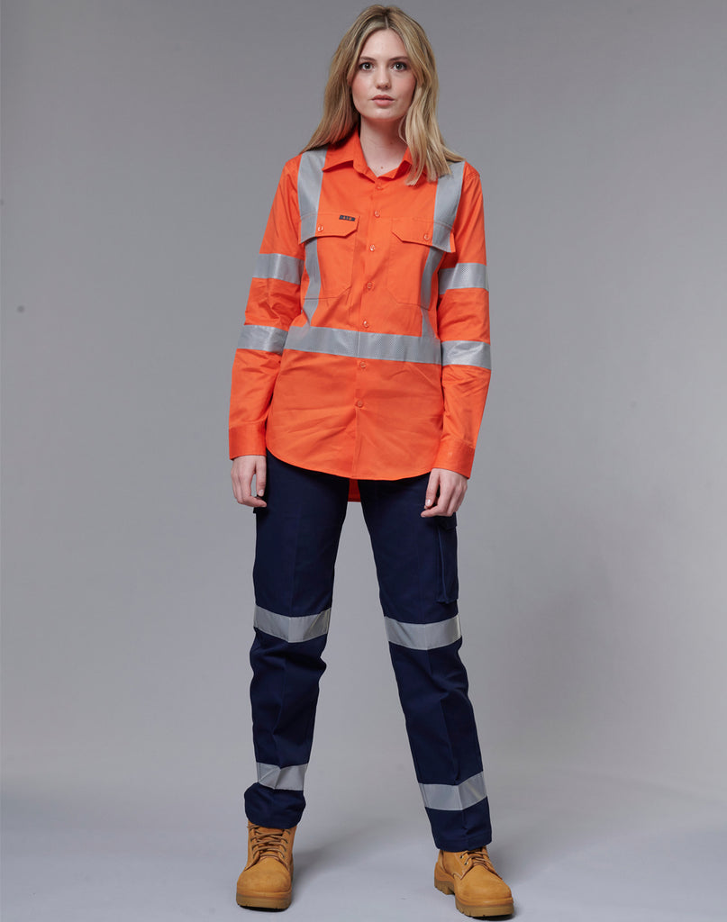 Womens Heavy Cotton Drill Cargo Pants with Biomotion 3M Tapes